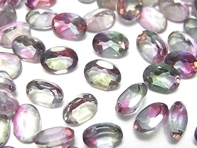 High Quality Mystic Topaz AAA Loose Stone Oval Faceted 8x6mm 2pcs