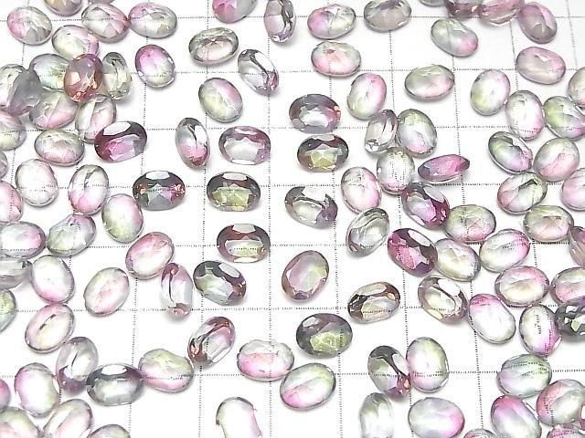 High Quality Mystic Topaz AAA Loose Stone Oval Faceted 8x6mm 2pcs