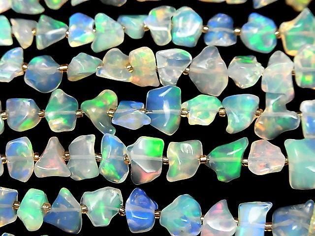 Ethiopian Opal AAA Rough Nugget Half or 1strand beads (approx. 7 inches/18 cm)