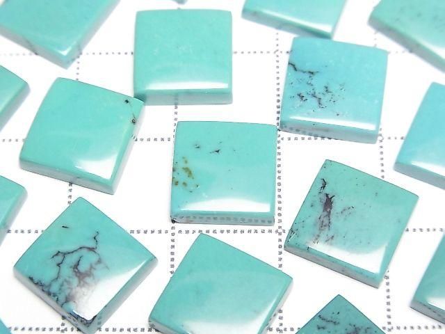Turquoise AAA- Square Cabochon 10x10mm 5pcs