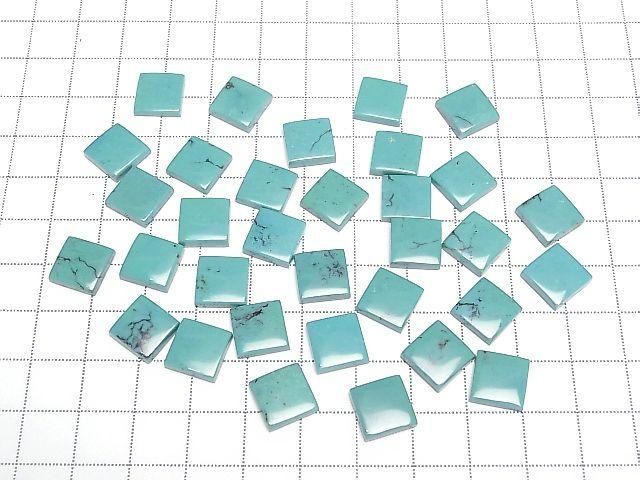 Turquoise AAA- Square Cabochon 10x10mm 5pcs
