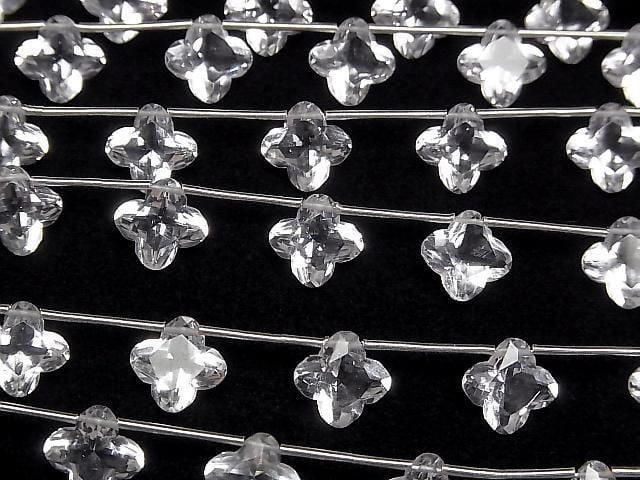 High Quality AAA Crystal Irregular Square Faceted 10x10mm (half or 1 strand) (6pcs)