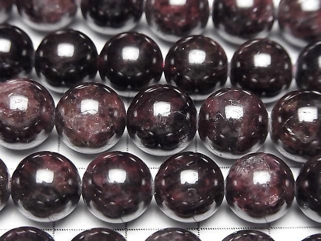 Garnet AA+ Round 10mm half or 1strand beads (aprx.15inch/36cm)