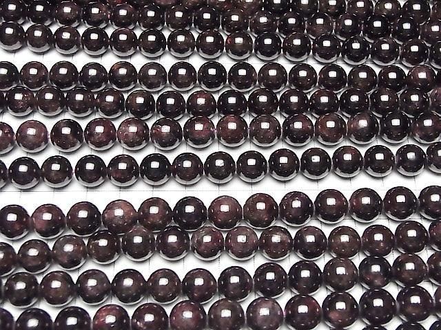 Garnet AA+ Round 10mm half or 1strand beads (aprx.15inch/36cm)