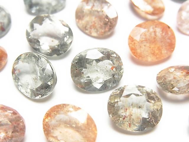 High Quality Arusha Sunstone AAA- Loose stone Oval Faceted 11x9mm 3pcs