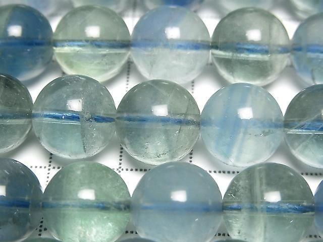 Blue-green Fluorite AAA Round 12mm half or 1strand beads (approx. 15 inches/36 cm)