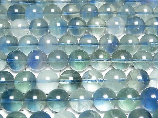 Blue-green Fluorite AAA Round 12mm half or 1strand beads (approx. 15 inches/36 cm)