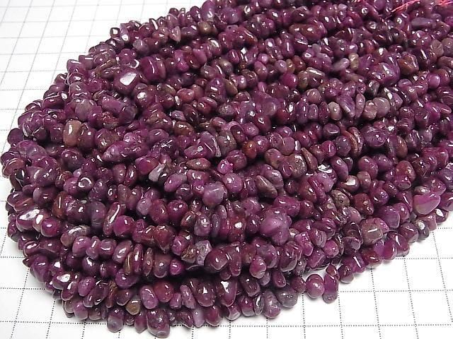 Ruby AA Chips (Small Nugget ) 1strand beads (aprx.15inch/37cm)