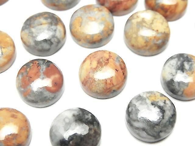 Marigano Jasper Round Cabochon 12x12mm 2pcs