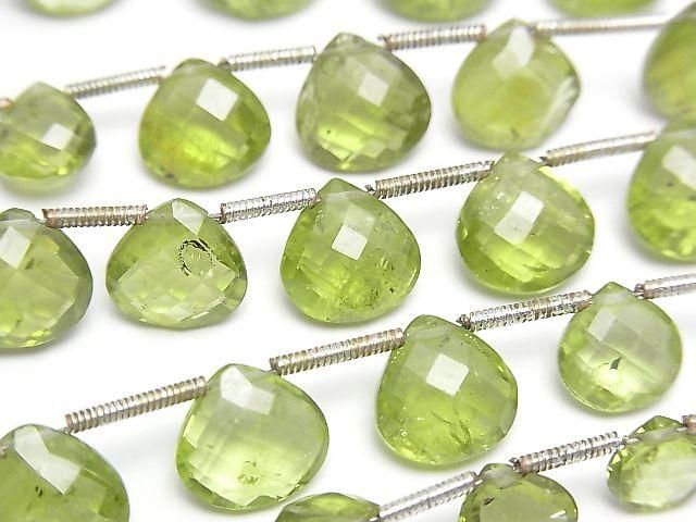 High Quality Peridot AAA- Chestnut Shape 1strand beads (aprx.7inch/18cm)