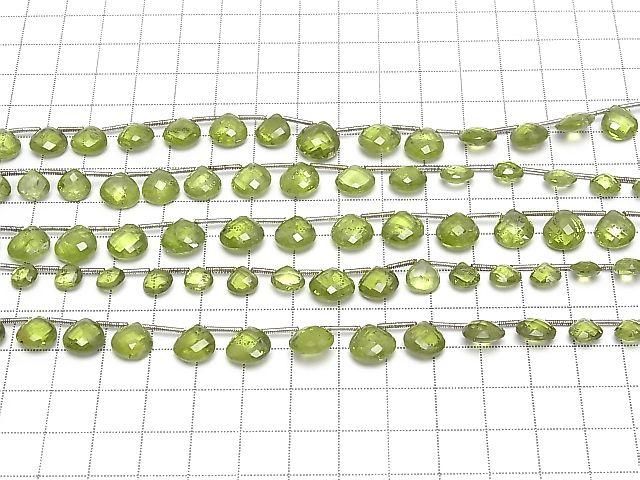 High Quality Peridot AAA- Chestnut Shape 1strand beads (aprx.7inch/18cm)