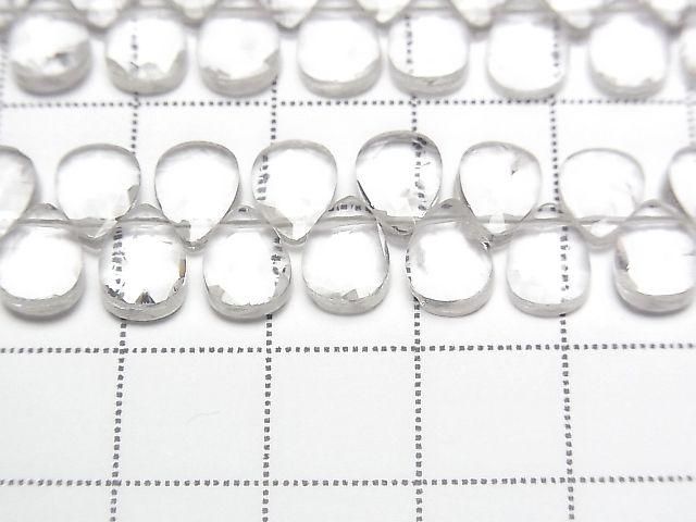 High Quality Crystal AAA Faceted Pear Shape Half or 1strand beads (approx. 5 inches/12 cm)