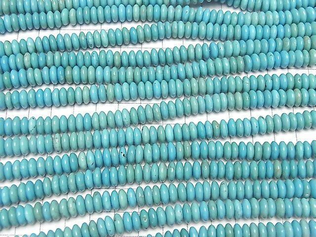 Magnesite Turquoise Rondelle 8.5x8.5x3mm 1strand beads (aprx.15inch/38cm)