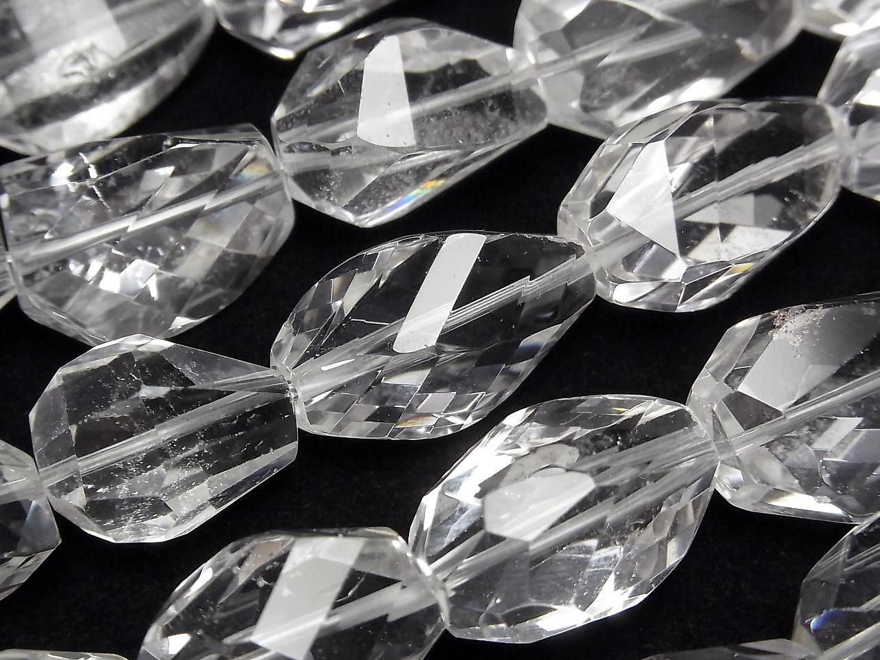 Crystal AA++ Faceted Nugget 1strand beads (approx. 14 inches/34 cm)