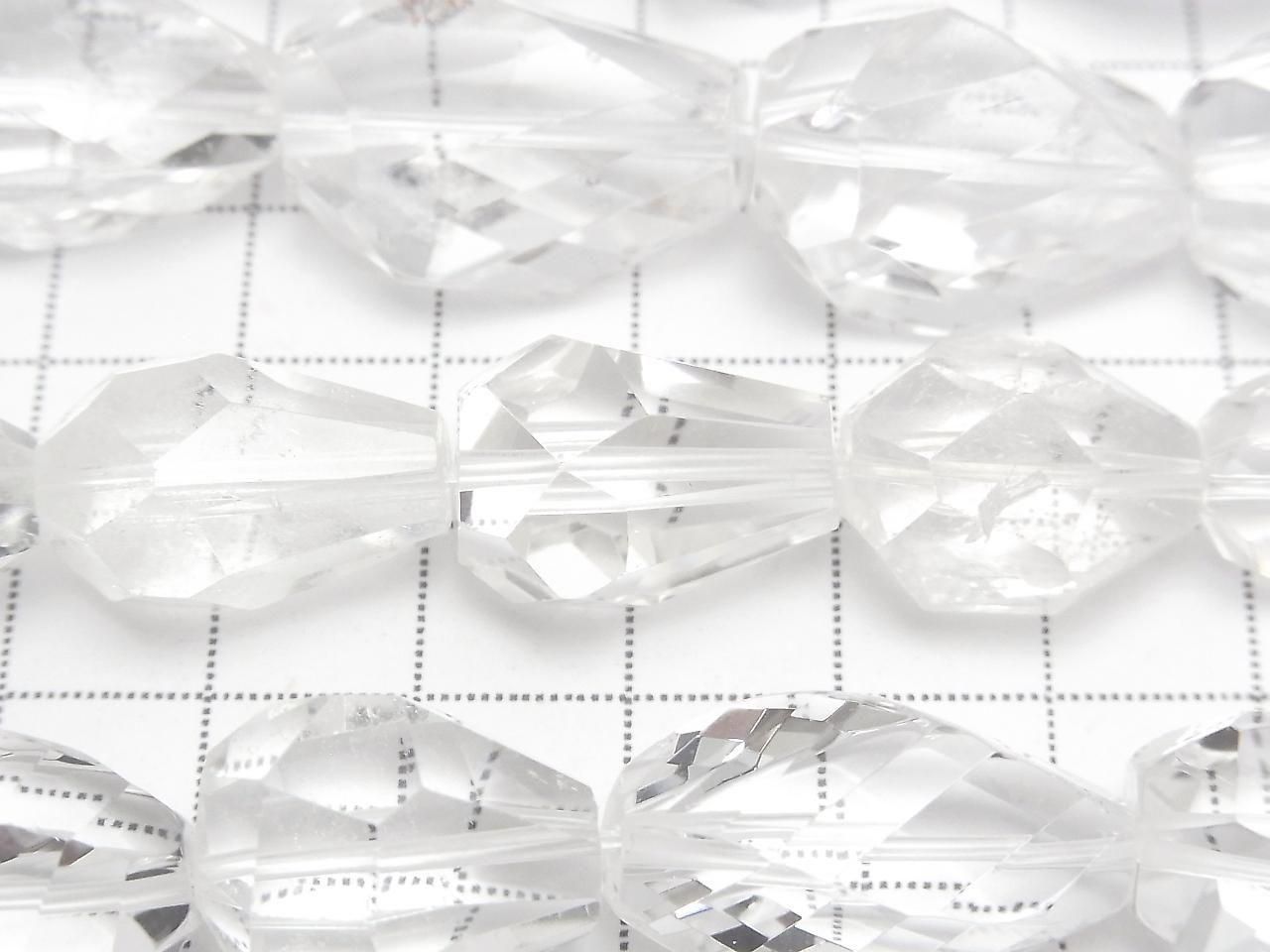 Crystal AA++ Faceted Nugget 1strand beads (approx. 14 inches/34 cm)