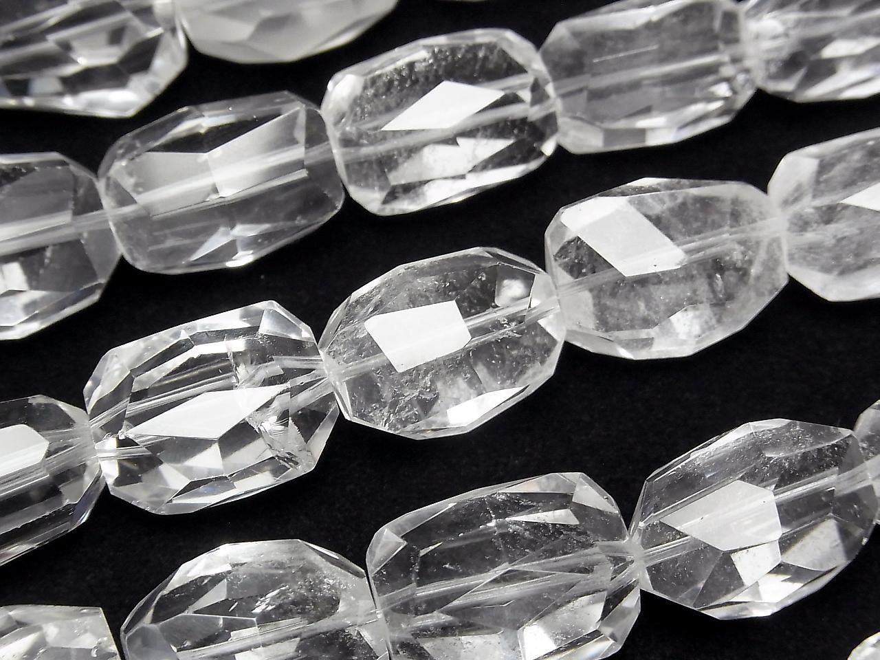 Crystal AA++ Faceted Nugget 1strand beads (approx. 14 inches/34 cm)