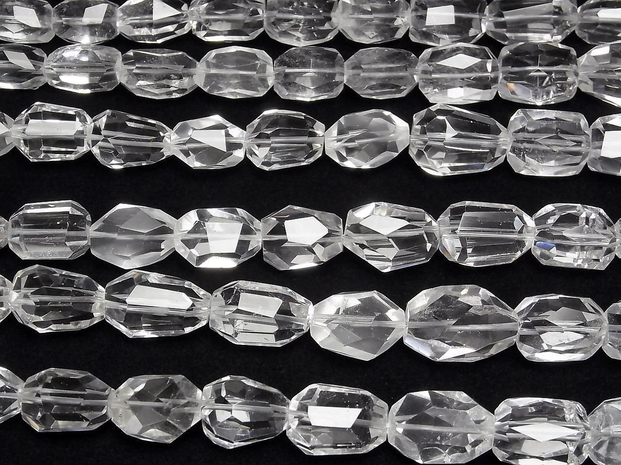 Crystal AA++ Faceted Nugget 1strand beads (approx. 14 inches/34 cm)