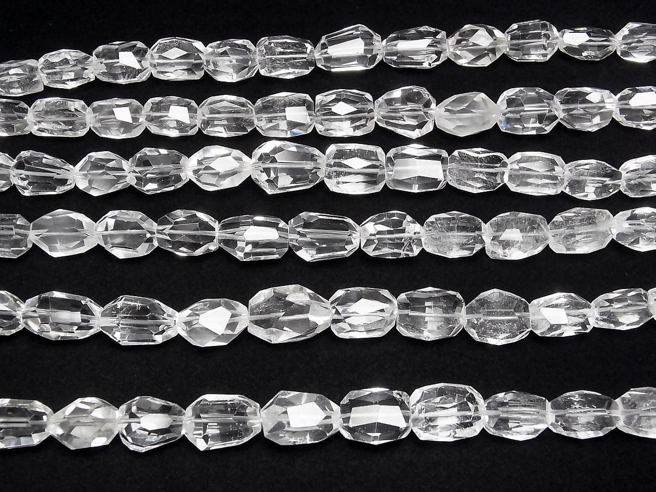Crystal AA++ Faceted Nugget 1strand beads (approx. 14 inches/34 cm)
