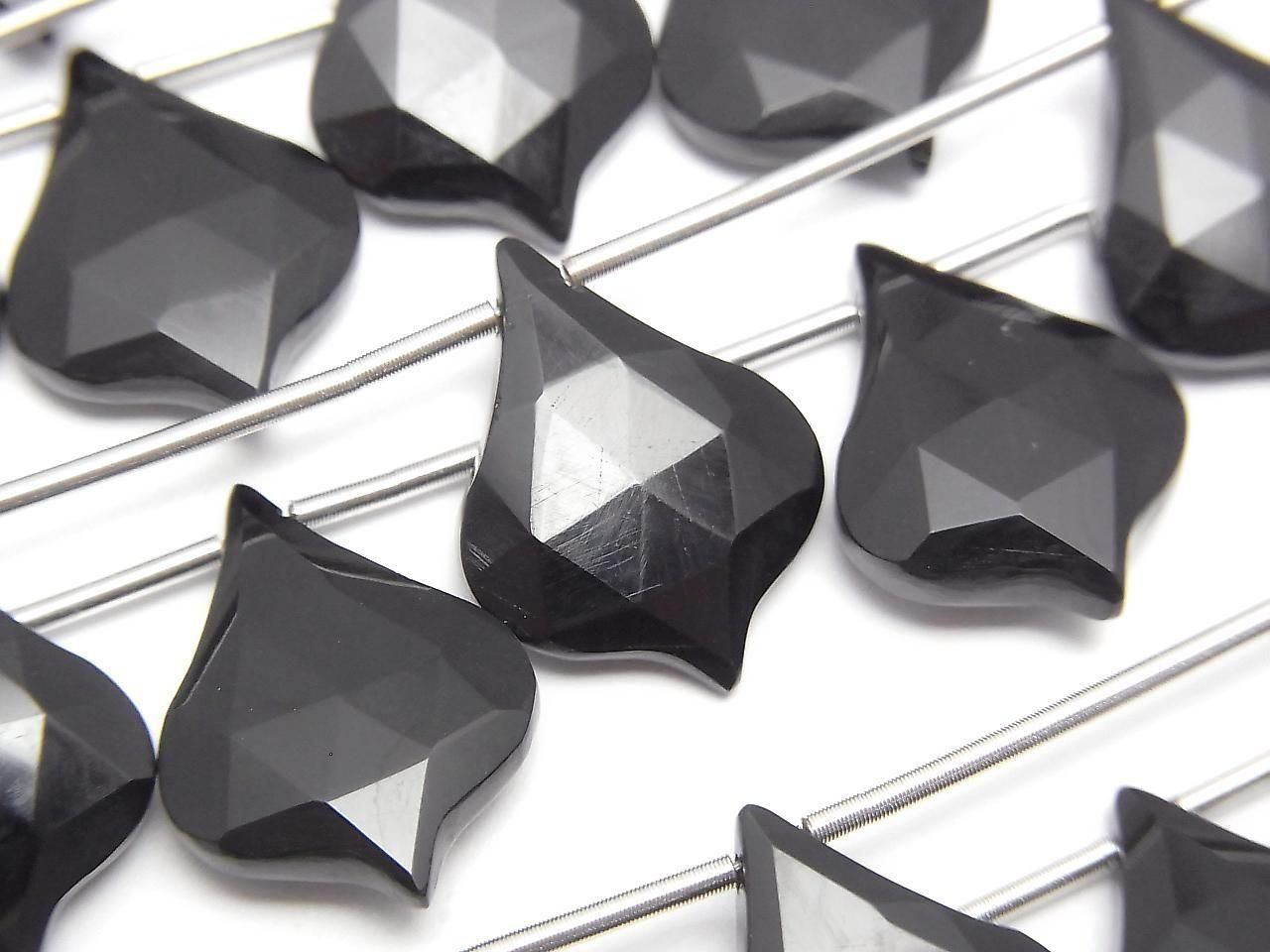 Onyx AAA Lantern Shape Cut 16x12mm 1strand beads (5pcs)