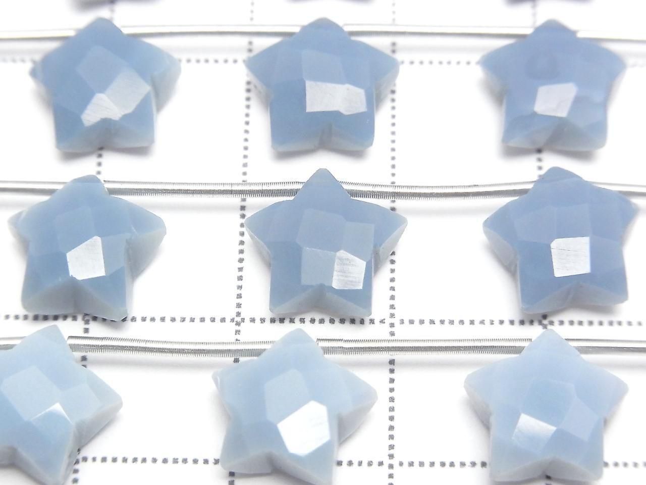 Blue Opal AA++ Faceted Star 10x10mm 1strand beads (6pcs)