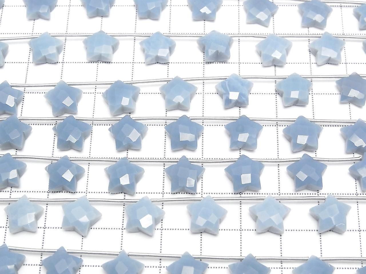 Blue Opal AA++ Faceted Star 10x10mm 1strand beads (6pcs)