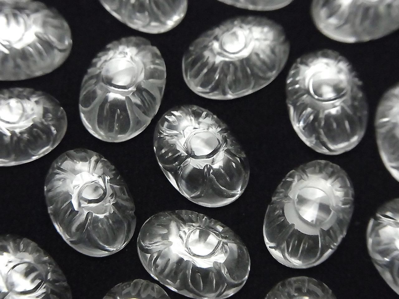 High Quality Crystal AAA Carved Oval Cabochon 14x10mm 1pc