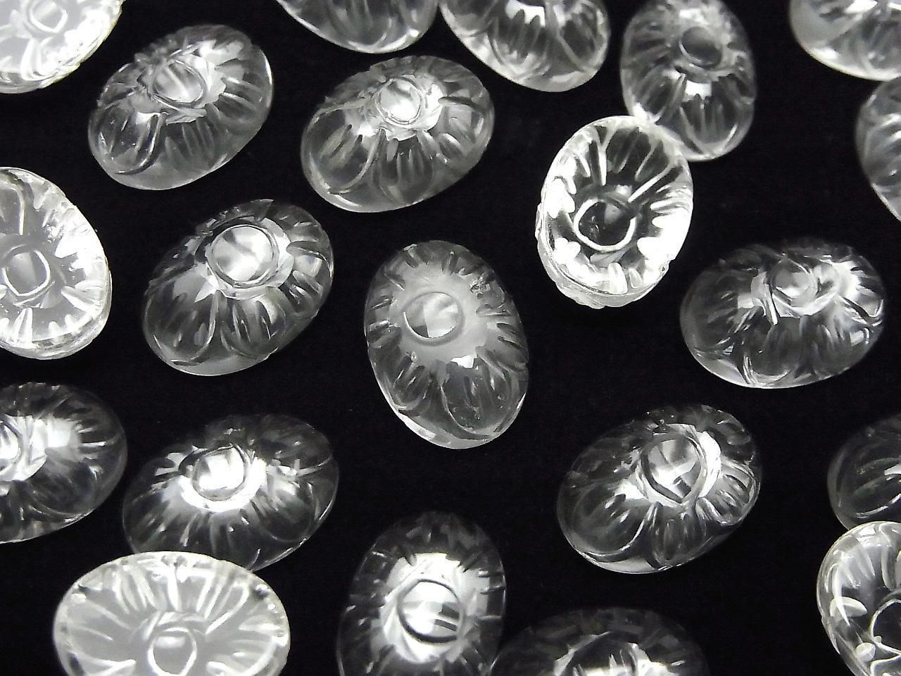 High Quality Crystal AAA Carved Oval Cabochon 14x10mm 1pc