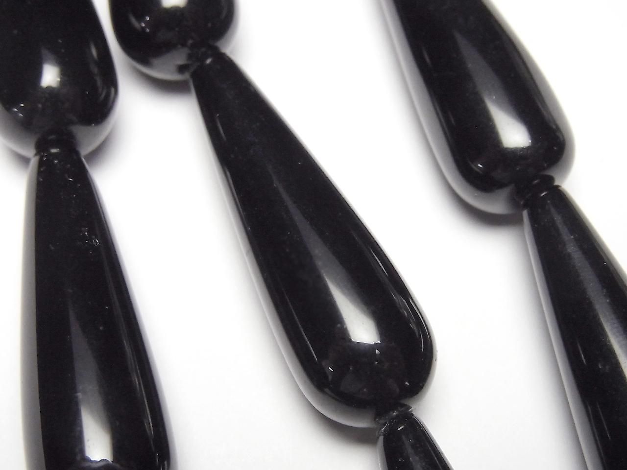 Onyx Vertical Hole Drop (Smooth) 35x12x12mm 1strand beads (aprx.13inch/33cm)