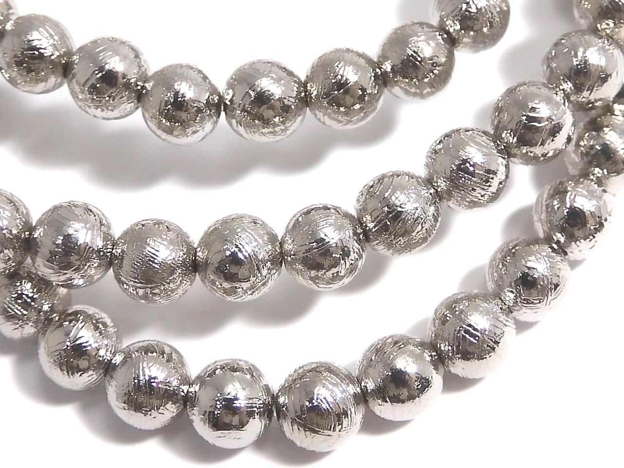 Meteorite (Muonionalusta ) Round 5mm 1strand beads (Bracelet)