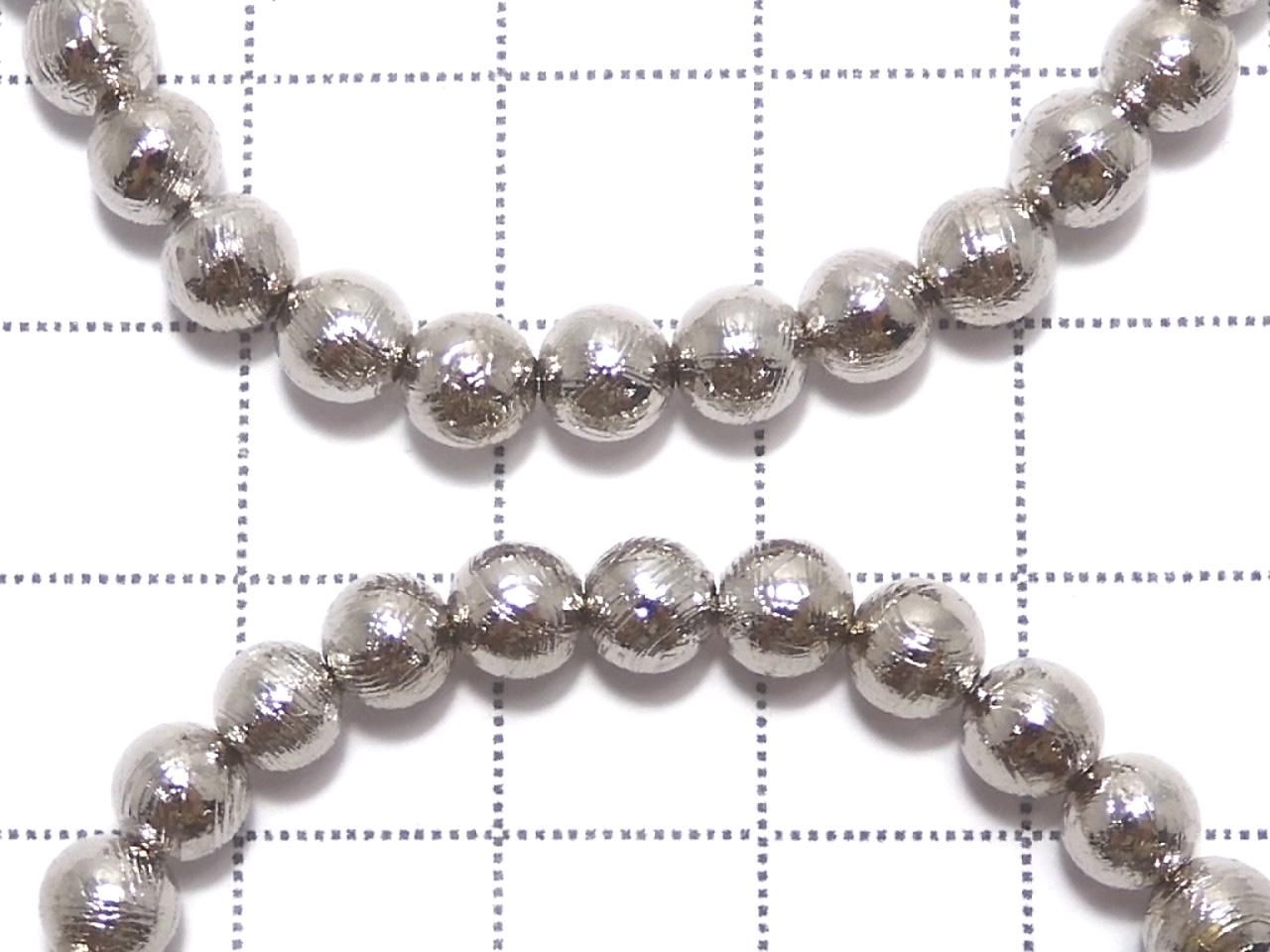 Meteorite (Muonionalusta ) Round 5mm 1strand beads (Bracelet)