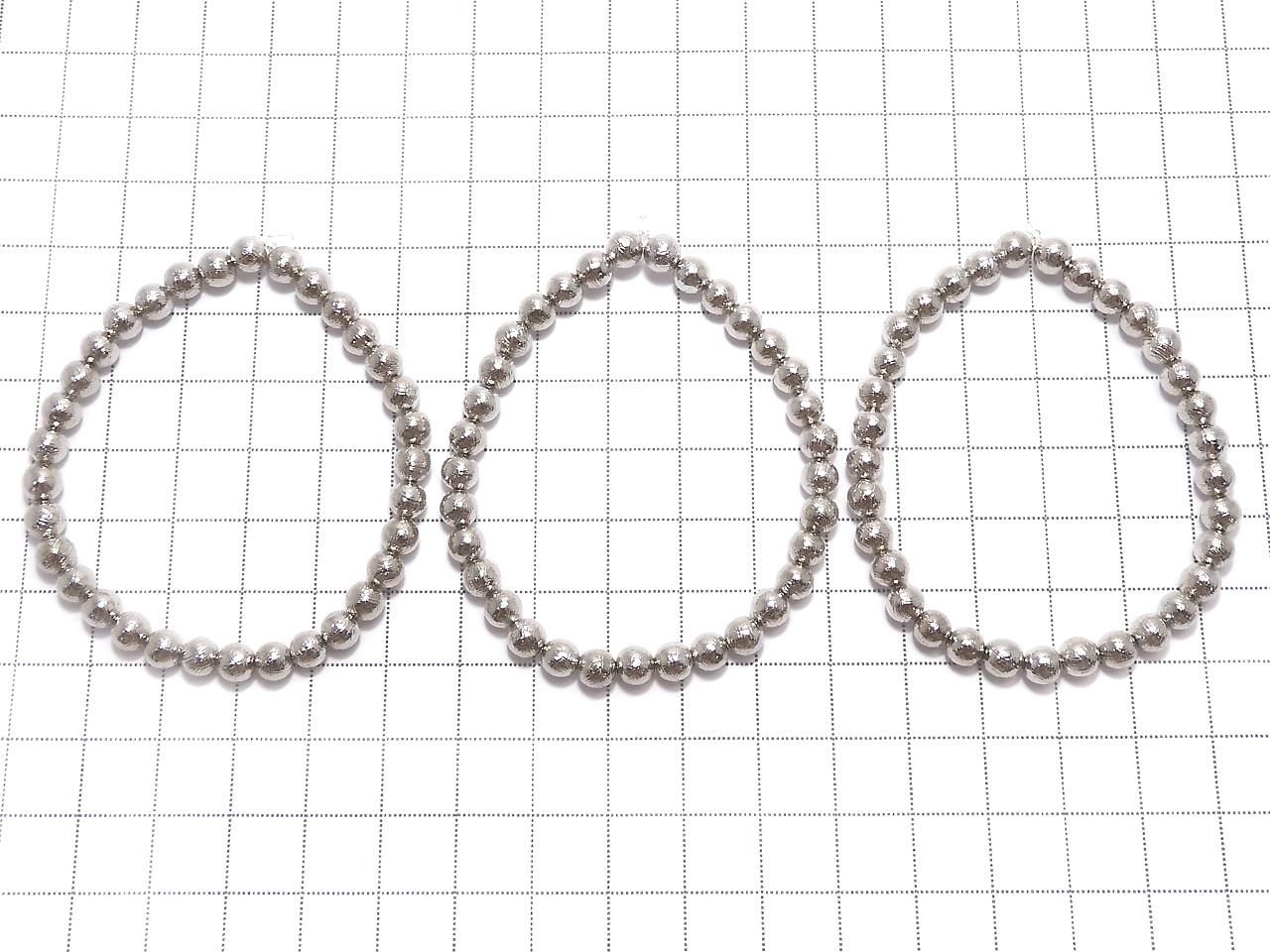 Meteorite (Muonionalusta ) Round 5mm 1strand beads (Bracelet)