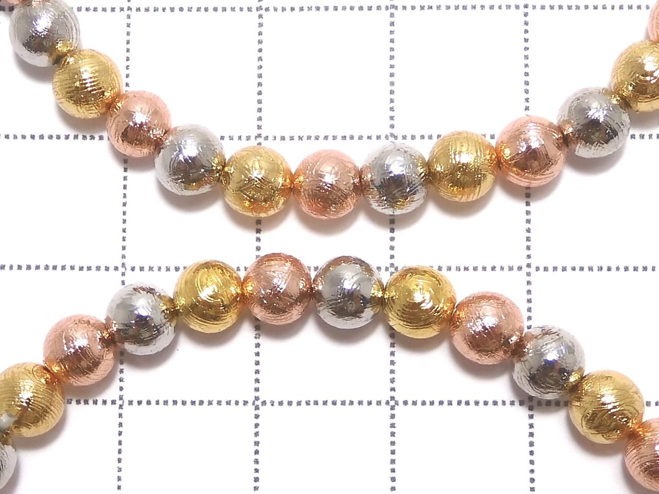 Meteorite (Muonionalusta) Round 5mm Multicolor 1strand beads (Bracelet)