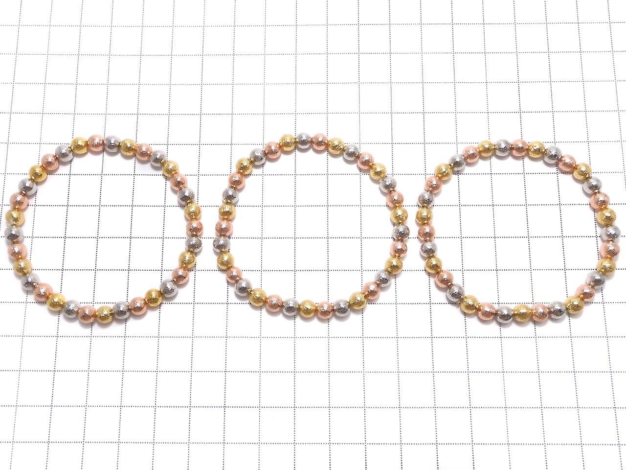 Meteorite (Muonionalusta) Round 5mm Multicolor 1strand beads (Bracelet)