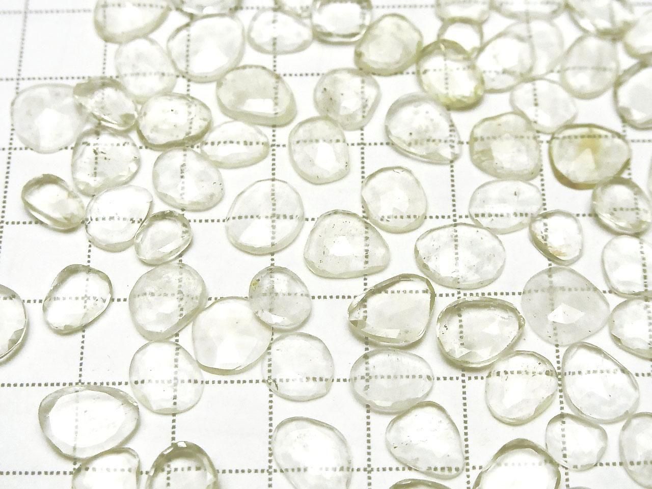 High Quality Libyan Desert Glass AAA- Loose Stone Freeform Single-Sided Rose Cut 3pcs