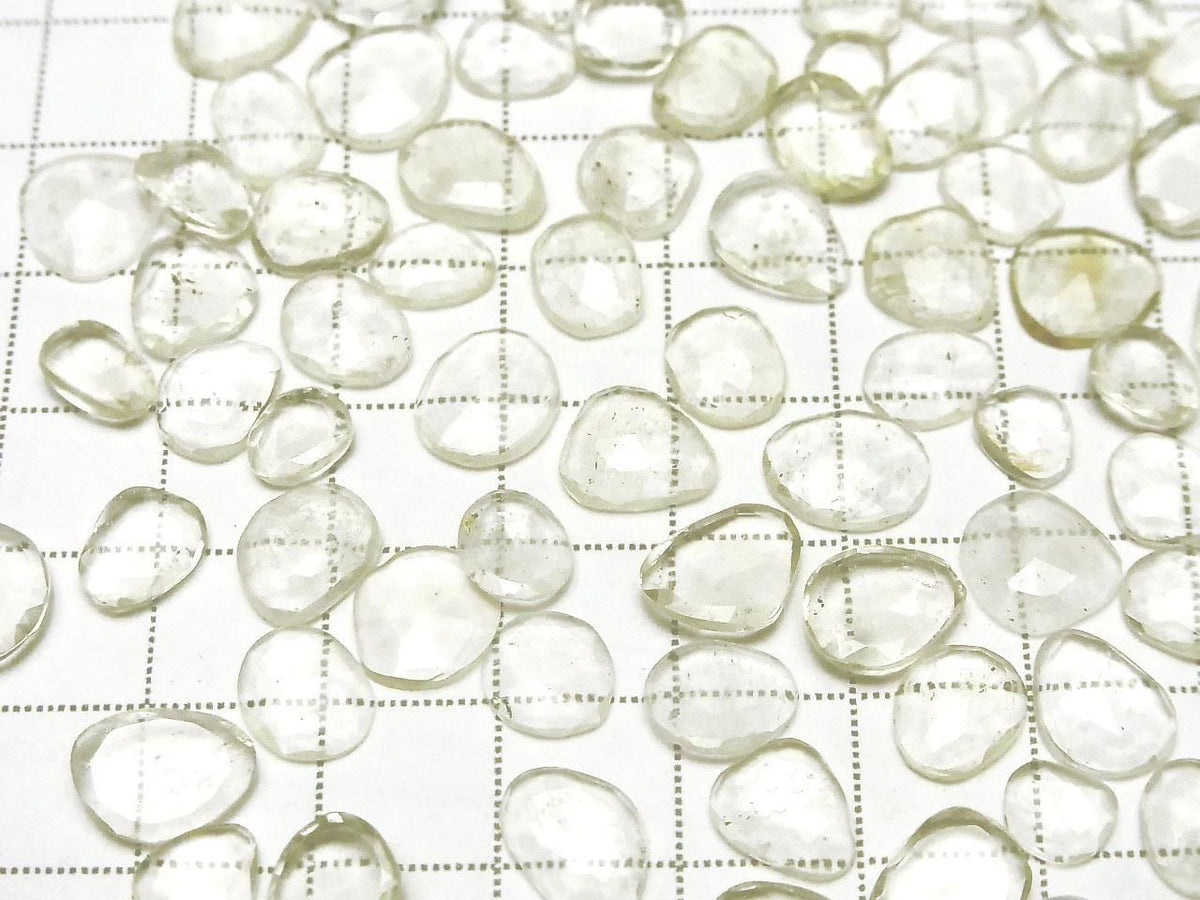 High Quality Libyan Desert Glass AAA- Loose Stone Freeform Single-Sided Rose Cut 3pcs