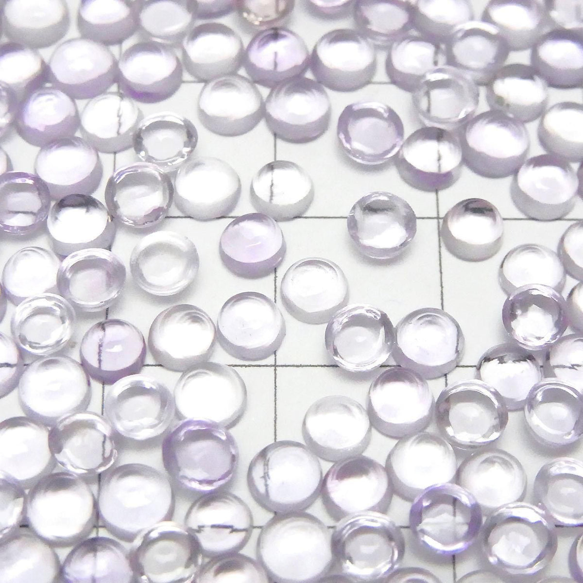 High Quality Pink Amethyst AAA Round Cabochon 4x4mm 10pcs