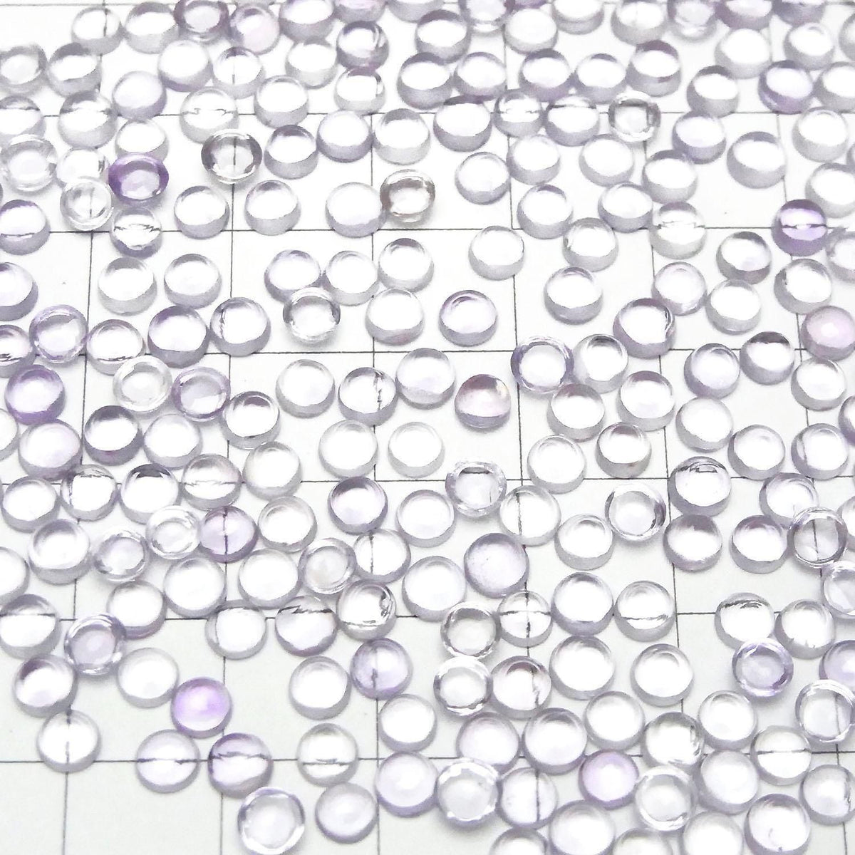 High Quality Pink Amethyst AAA Round Cabochon 4x4mm 10pcs