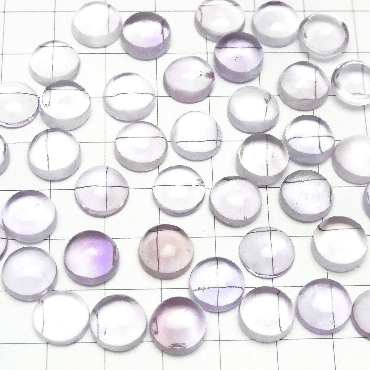 High Quality Pink Amethyst AAA Round Cabochon 10x10mm 2pcs