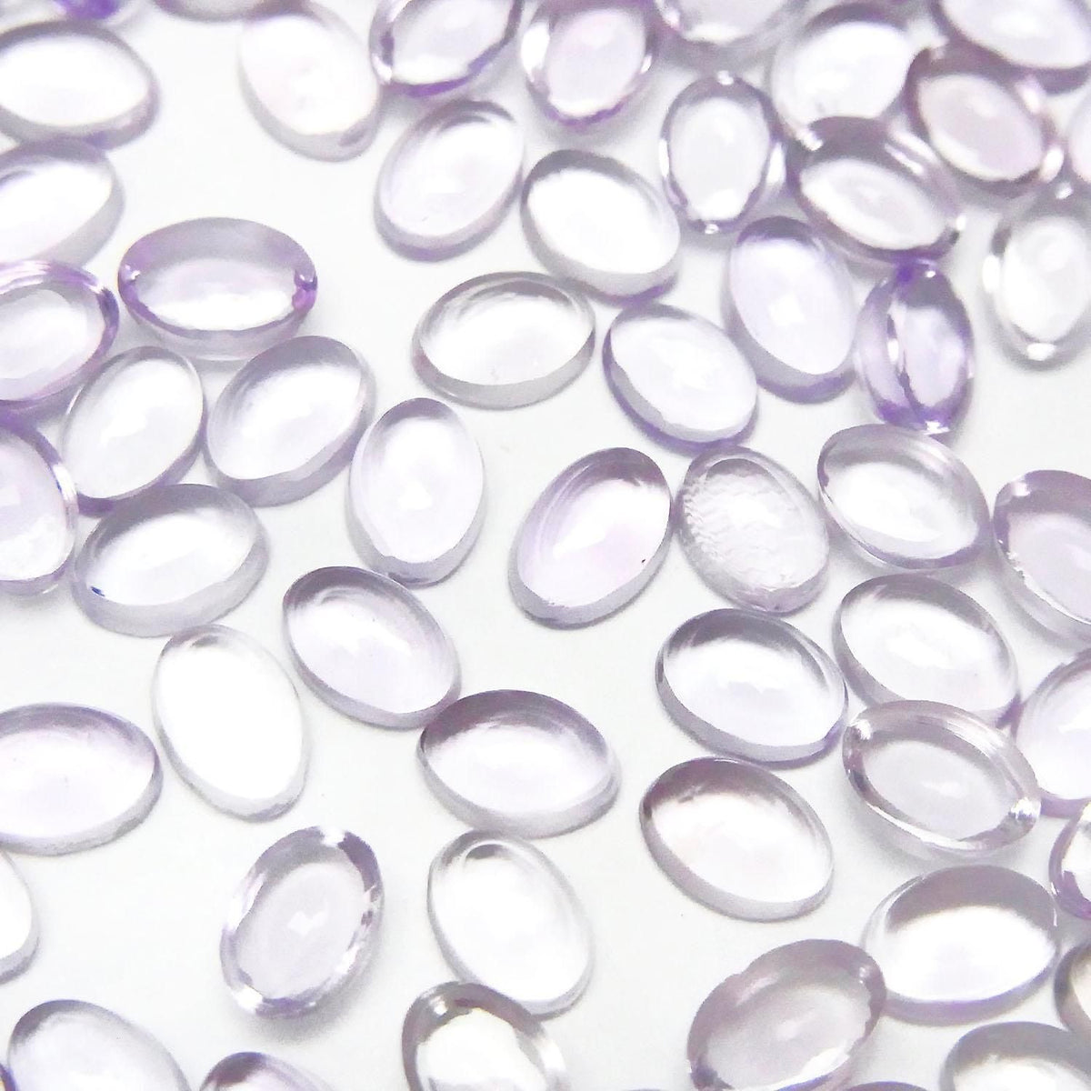 High Quality Pink Amethyst AAA Oval Cabochon 6x4mm 5pcs