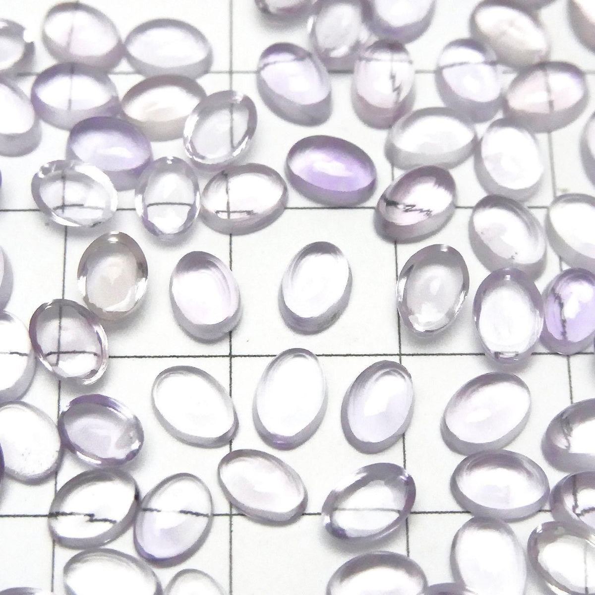 High Quality Pink Amethyst AAA Oval Cabochon 6x4mm 5pcs