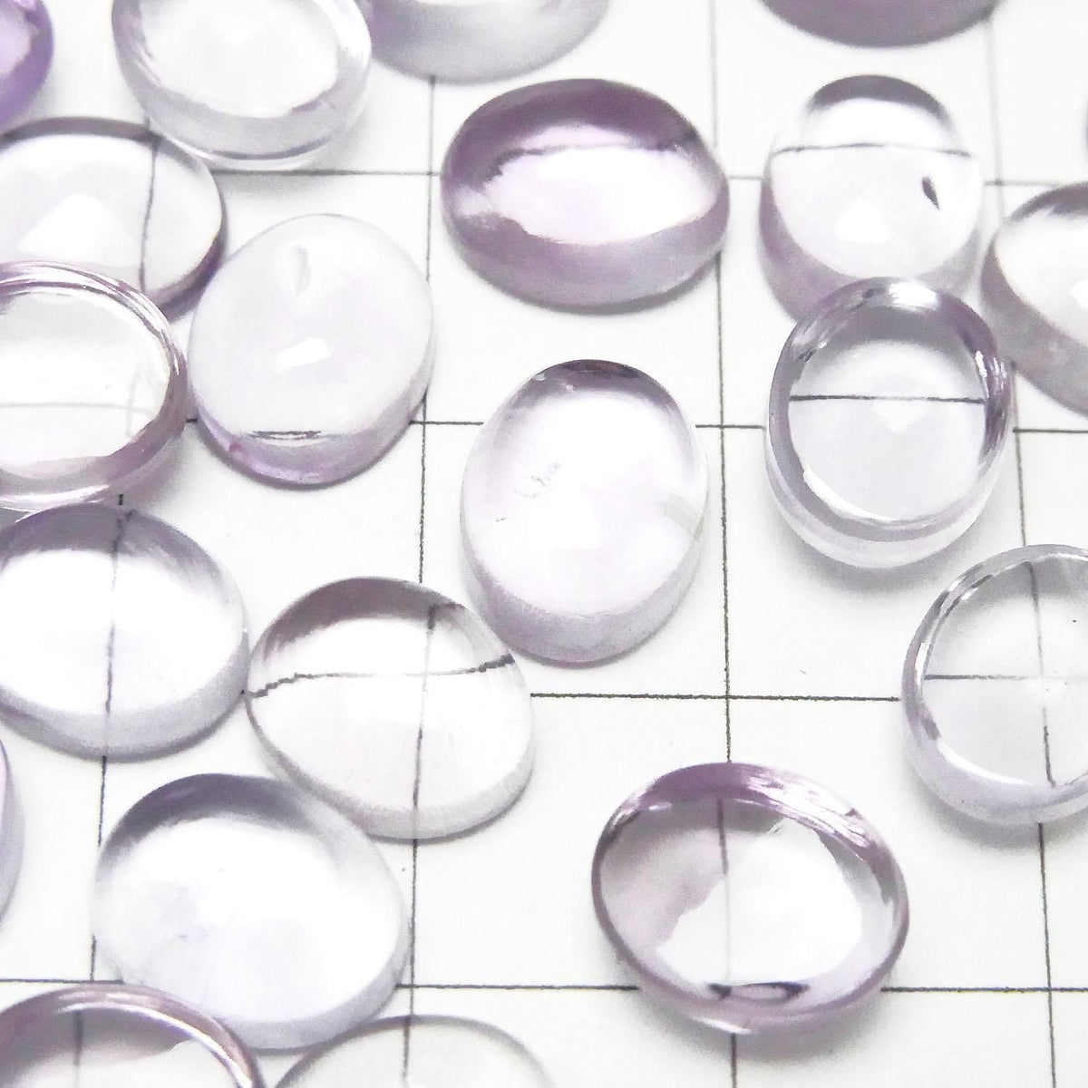 High Quality Pink Amethyst AAA Oval Cabochon 10x8mm 2pcs