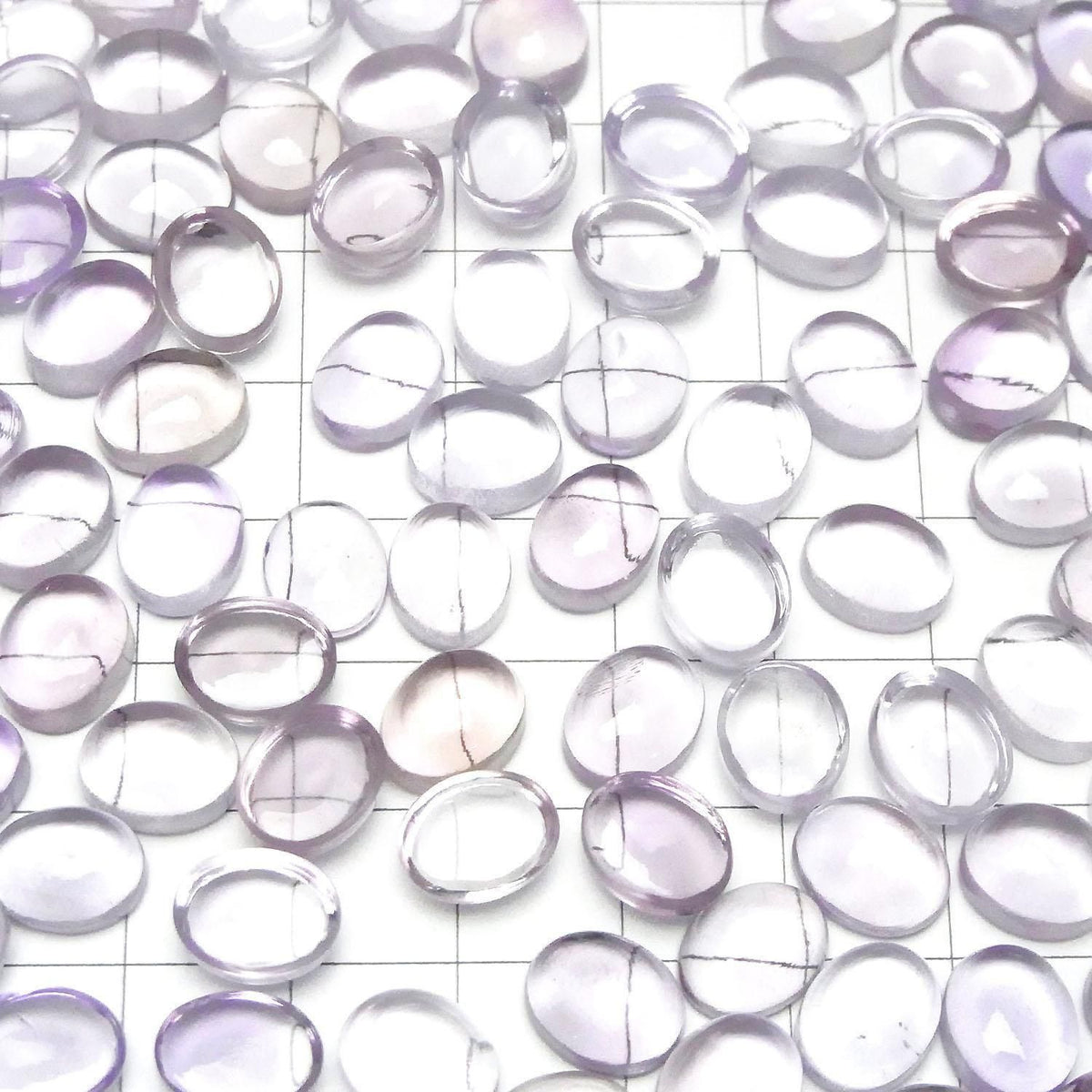 High Quality Pink Amethyst AAA Oval Cabochon 10x8mm 2pcs
