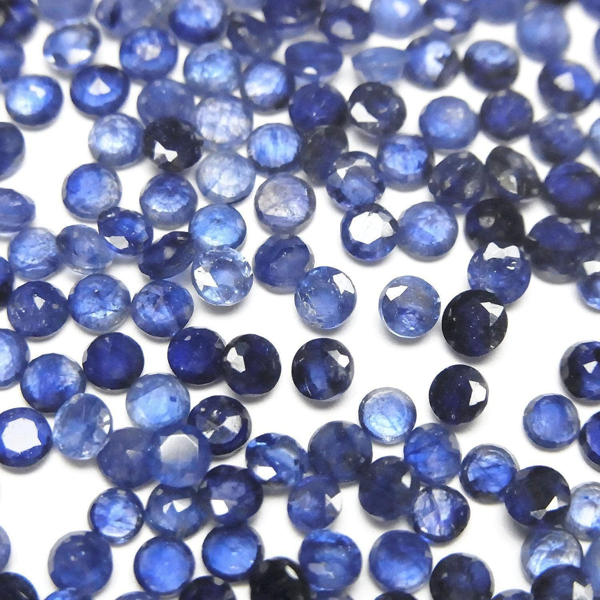 High Quality Blue Sapphire AAA- Loose stone Round Faceted 3x3mm 10pcs