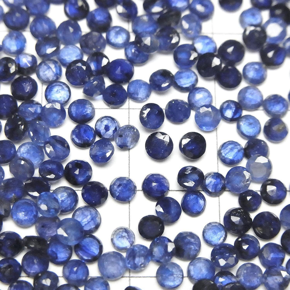 High Quality Blue Sapphire AAA- Loose stone Round Faceted 3x3mm 10pcs
