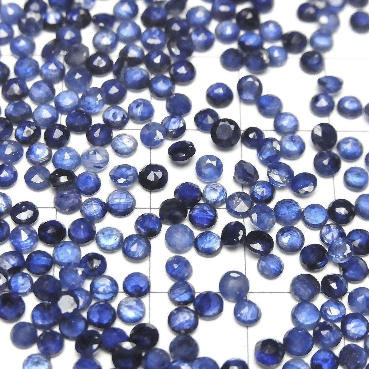 High Quality Blue Sapphire AAA- Loose stone Round Faceted 3x3mm 10pcs