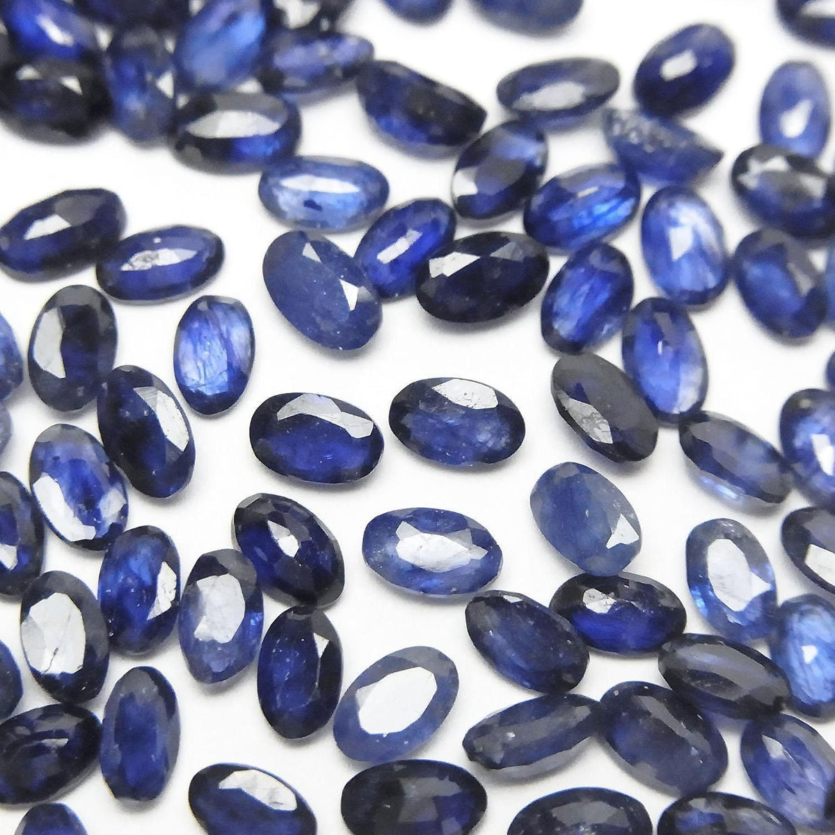 High Quality Blue Sapphire AAA- Loose stone Oval Faceted 5x3mm 5pcs