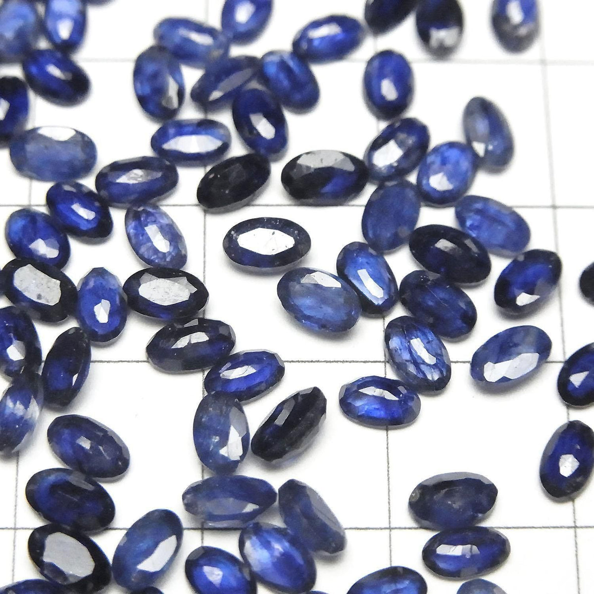 High Quality Blue Sapphire AAA- Loose stone Oval Faceted 5x3mm 5pcs