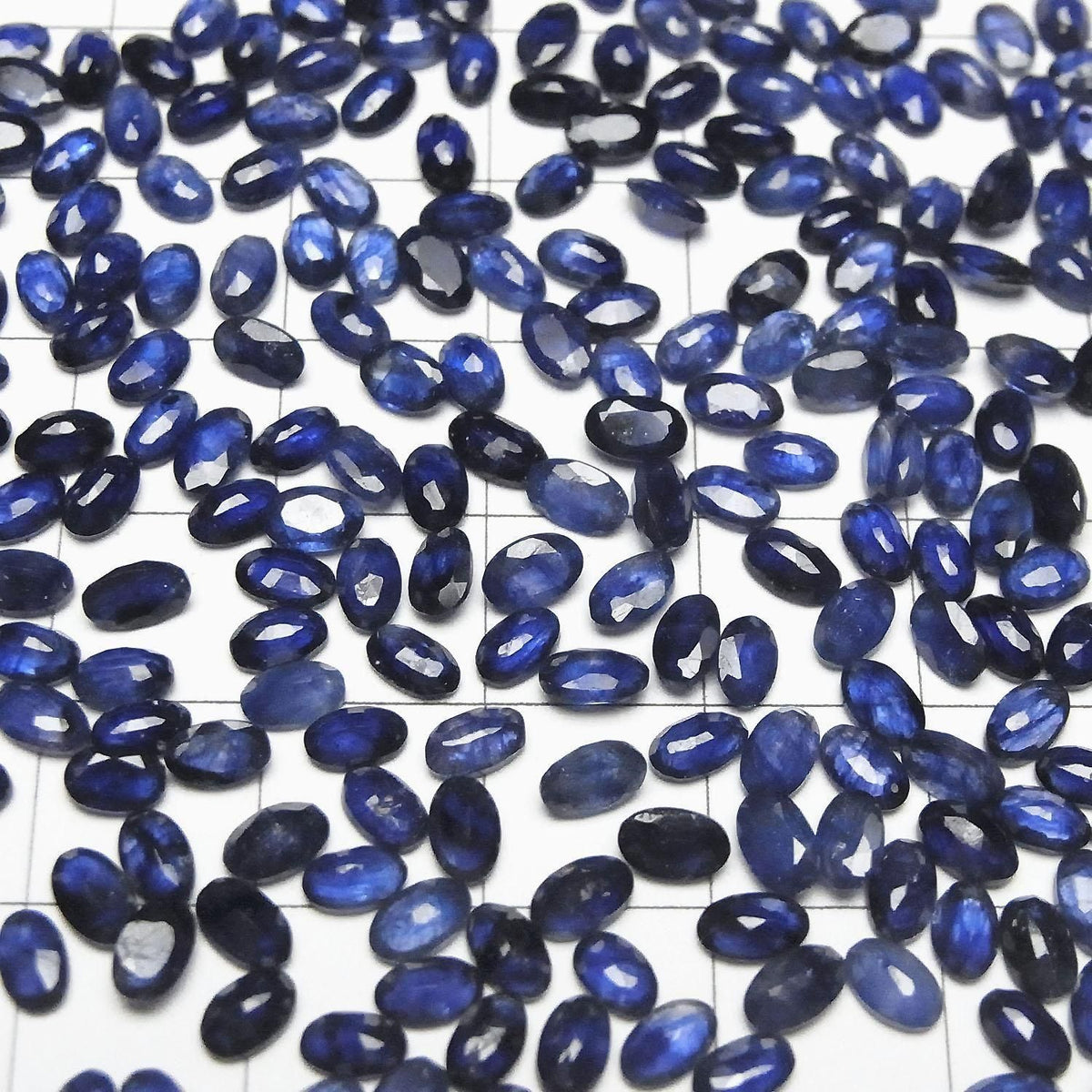 High Quality Blue Sapphire AAA- Loose stone Oval Faceted 5x3mm 5pcs