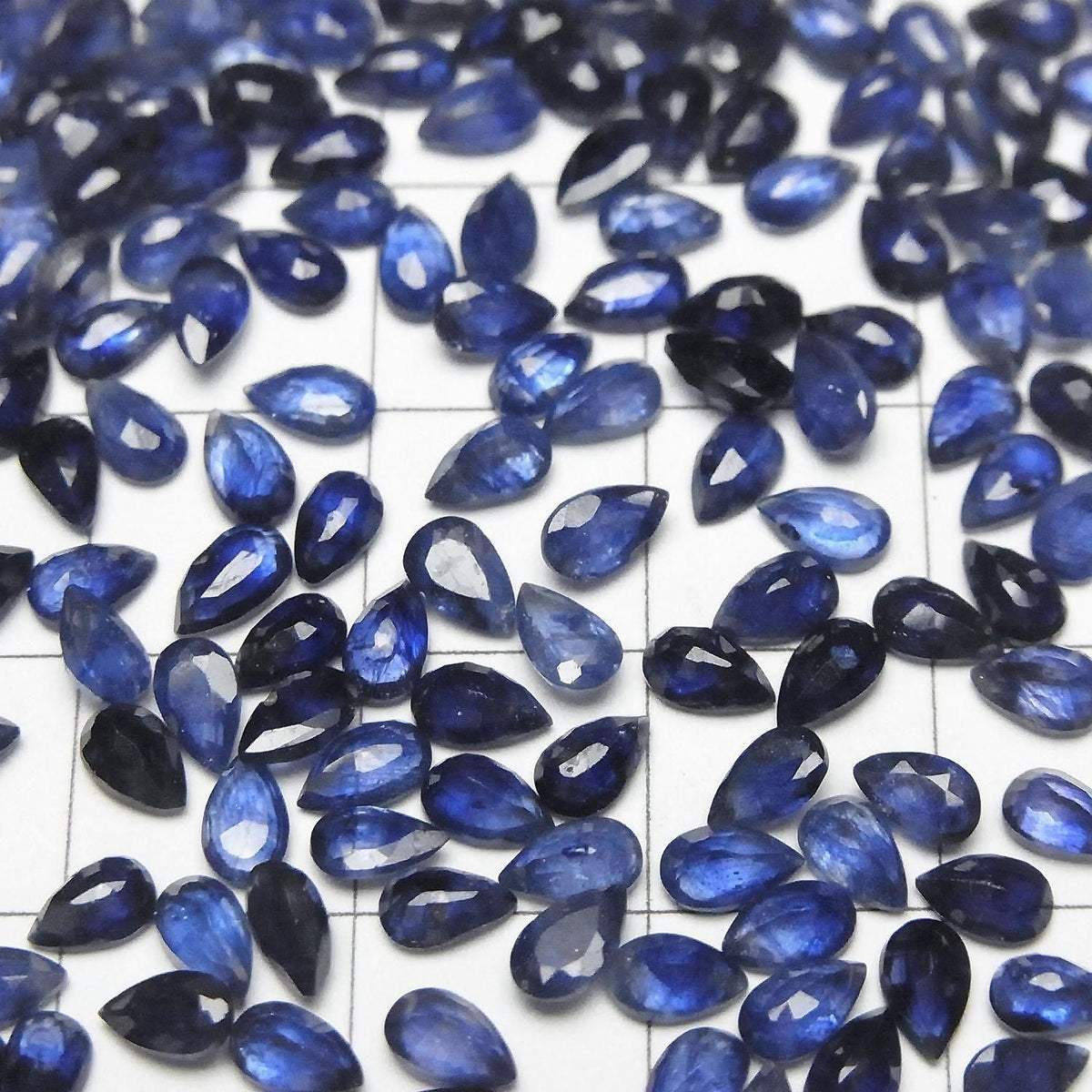 High Quality Blue Sapphire AAA- Loose stone Pear shape Faceted 5x3mm 5pcs