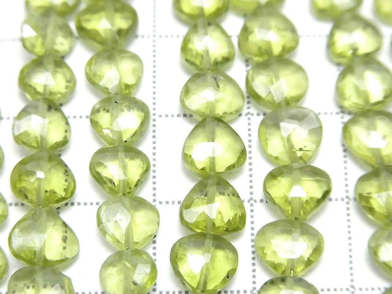 High Quality Peridot AAA- Vertical Hole Chestnut Shape half or 1strand beads (aprx.7inch/18cm)